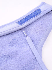 Violet Wavy Print One Shoulder Open Back Midi Dress