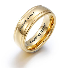 Custom Anti-tarnish Mens Ring 7mm Tungsten