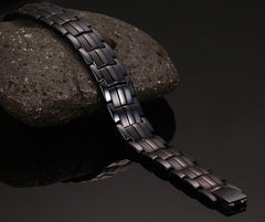 Engraved Magnetic Bracelet for Him Stainless Steel