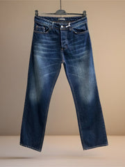 Jeans baggy blu denim uomo