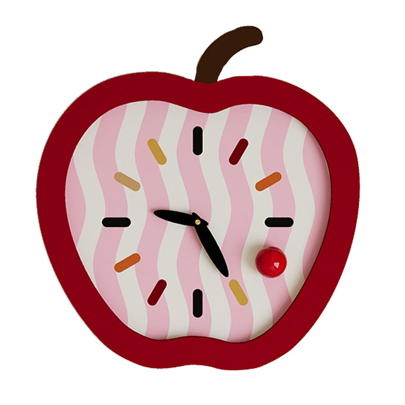 Apple-icious Silent Kids Wall Clock â€?14.6" (MDF)