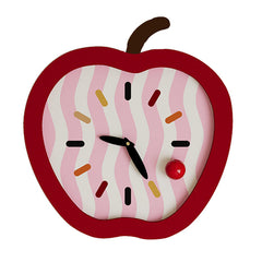 Apple-icious Silent Kids Wall Clock â€?14.6" (MDF)