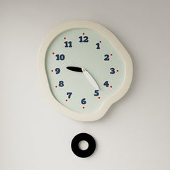 Silent Flow â€?Modern Acrylic Pendulum Wall Clock (28×30 cm)