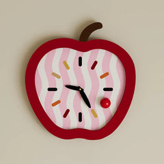 Apple-icious Silent Kids Wall Clock â€?14.6" (MDF)