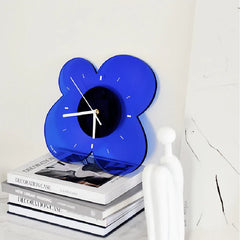 Blooming Elegance Silent Acrylic Wall Clock â€?11.8" × 11.8" × 2" (Acrylic)