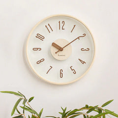 Modern Fusion: Wood & Acrylic Silent Wall Clock (12")
