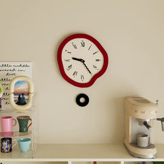 Enchanted Dance â€?Silent Pendulum Clock w/ Roman Numerals (33×35 cm)
