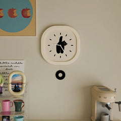 Black Cat Kids Silent Pendulum Clock â€?11.8"