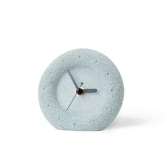Nordic Sandstone Desk Clock â€?Silent, Minimalist (12×12×4 cm)