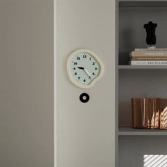 Silent Flow â€?Modern Acrylic Pendulum Wall Clock (28×30 cm)