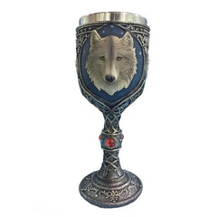 Wolf Ceramic Steel Goblet Cup