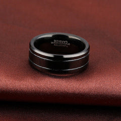 Custom Tungsten Mens Ring Christmas Gift 8mm