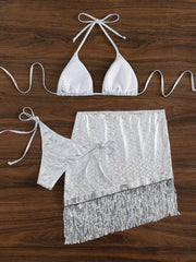 Swimsuit Three-Piece Fringed Bikini Set