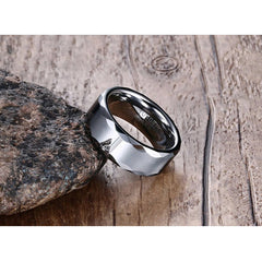 Custom Engraved Mens Promise Ring Tungsten