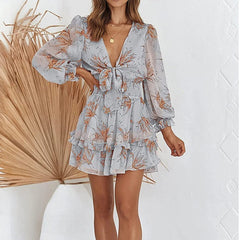 Short boho dress for women