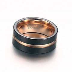 Tungsten Promise Ring Anniversary Gift for Him 8mm
