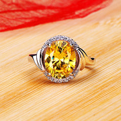 3 Carats Oval Lab Diamond Ring for Her