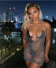 Lux diamond mini dress