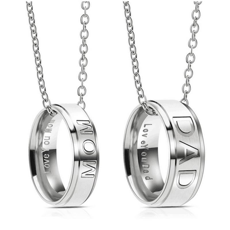 Matching Personalized Pendants Gift for Mom and Dad