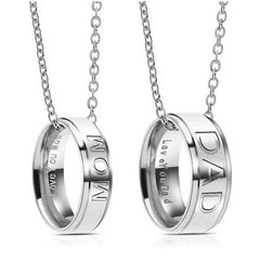 Matching Personalized Pendants Gift for Mom and Dad