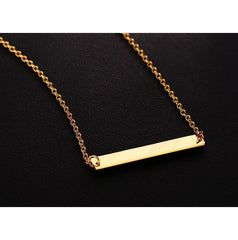 Custom Name Plate Necklace for Her