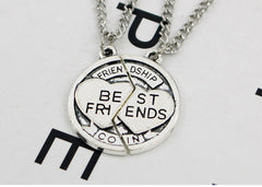 Bff Best Friends Coin Friendship Necklaces Gift Set