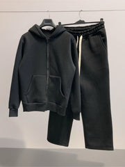 Completo tuta fondo largo streetwear nero