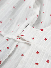 Sweetheart Textured Knotted Midi Dress