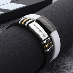 Personalized Waterproof Bracelets Set for Couples