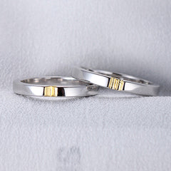Matching Half Hearts Couples Promise Adjustable Rings Set