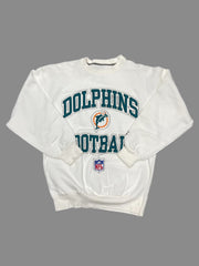 Felpa girocollo vintage Dolphins tg M