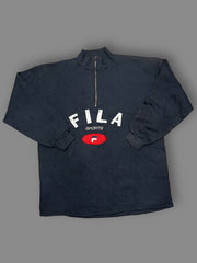 Felpa 3/4 zip vintage Fila tg XL