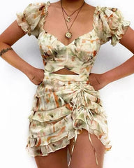 Romantic floral suit