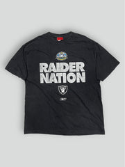 T shirt Raider Nation Super Bowl tg L