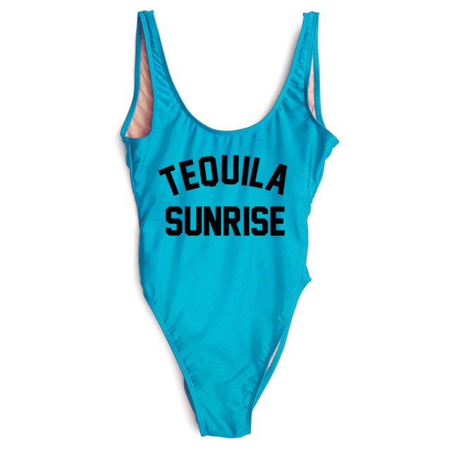 Women's print one-piece swimsuit
