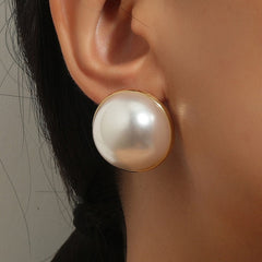 Orecchini perla grande donna