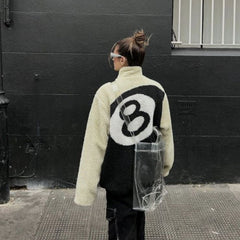 Casual Loose Two-sided Lamb Wool Jacket