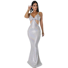 Women's Sexy Sequined Sling Fishtail Dress â€?Irresistible Elegance