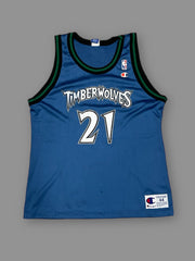 Maglia NBA Vintage Timberwolves GARNETT 21 tg 44