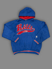 Felpa cappuccio vintage Bills Football tg L