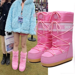 Space Boots Round Head Snowfield