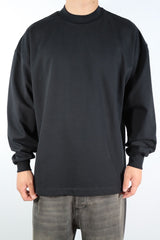 Maglia basic 360gr uomo manica lunga drip nero