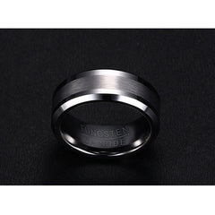 Mens Custom Name Ring Tungsten