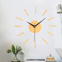 DIY Sticker Creative Silent Wall Clock â€?Modern & Customizable Design