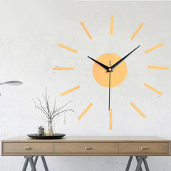DIY Sticker Creative Silent Wall Clock â€?Modern & Customizable Design
