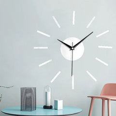 DIY Sticker Creative Silent Wall Clock â€?Modern & Customizable Design