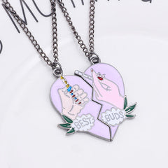Bff Best Buds Hearts Friendship Necklaces Set