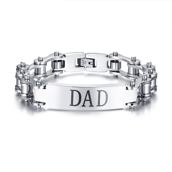 Customized Dad Bracelet for Bikers