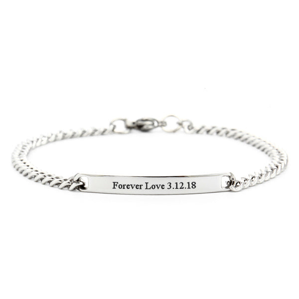 Personalized Engraved Bracelet - Unique Gift for Her