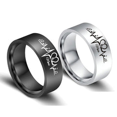 Heart beat Couple Promise Rings Anniversary Gift